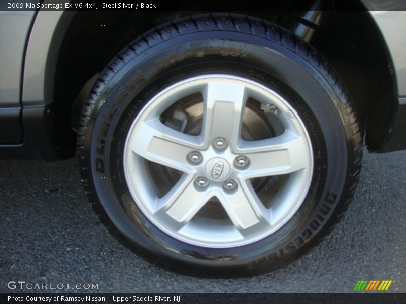 Steel Silver / Black 2009 Kia Sportage EX V6 4x4