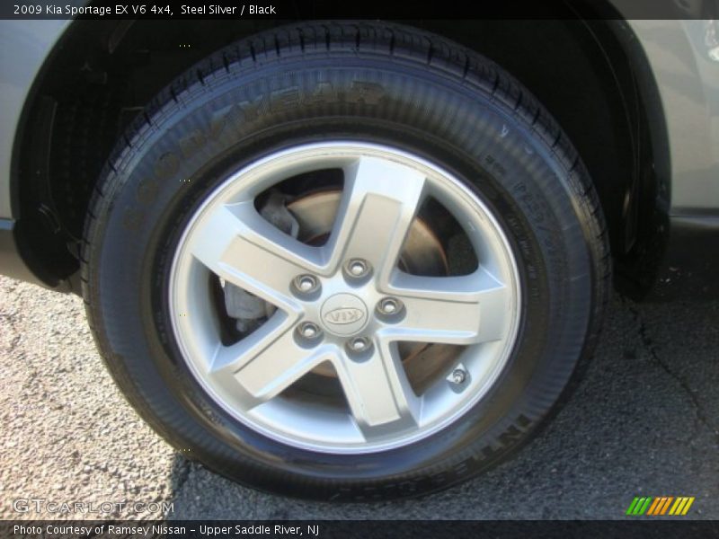 Steel Silver / Black 2009 Kia Sportage EX V6 4x4