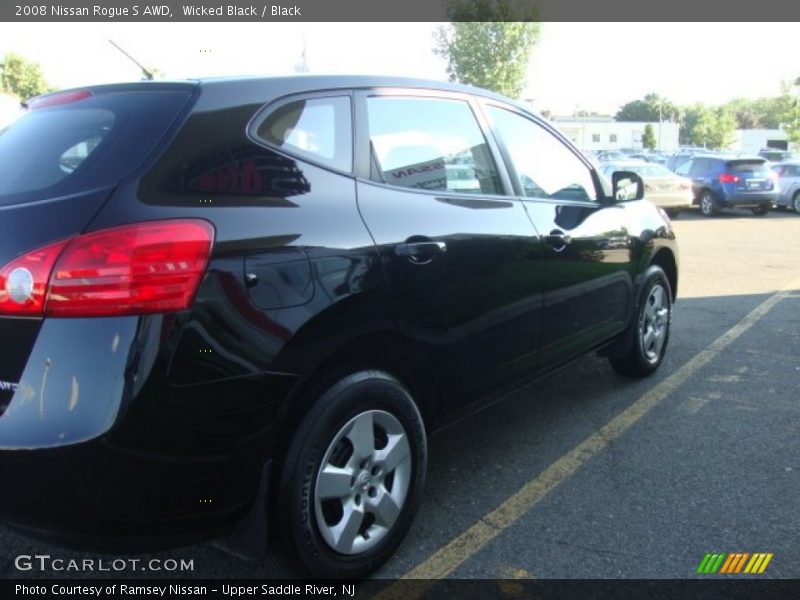 Wicked Black / Black 2008 Nissan Rogue S AWD