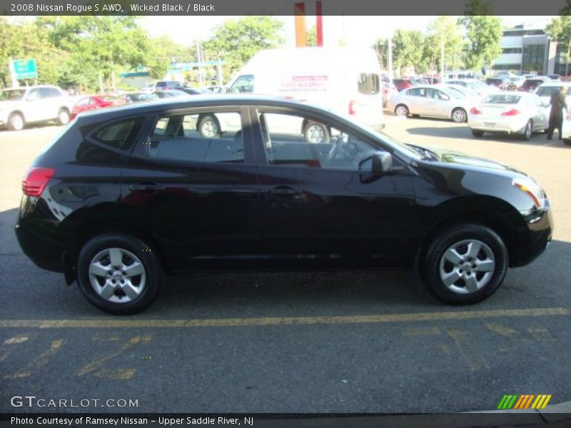 Wicked Black / Black 2008 Nissan Rogue S AWD