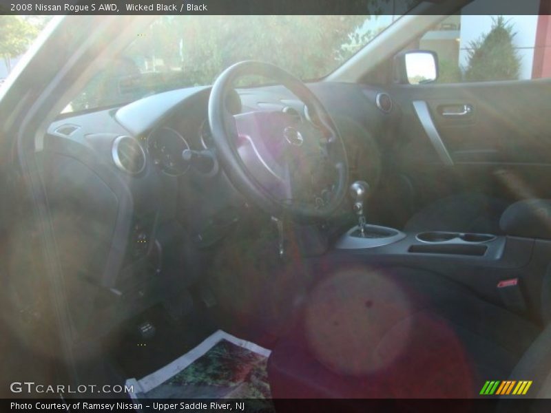 Wicked Black / Black 2008 Nissan Rogue S AWD