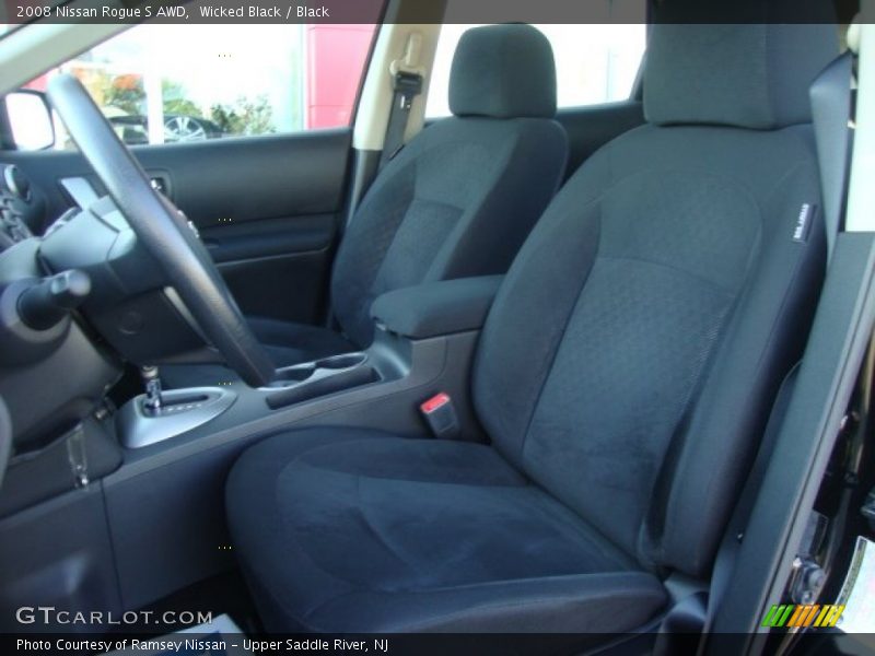 Wicked Black / Black 2008 Nissan Rogue S AWD