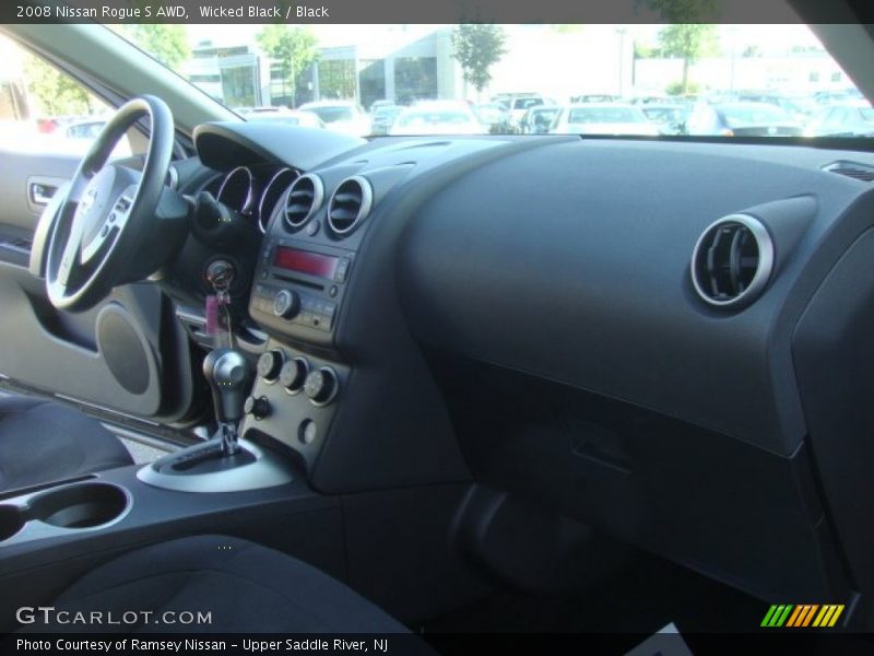 Wicked Black / Black 2008 Nissan Rogue S AWD
