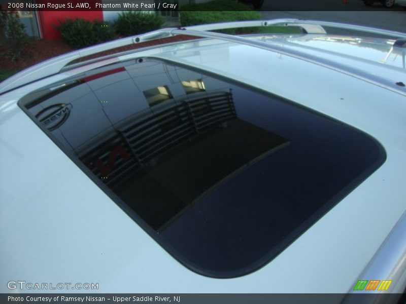 Phantom White Pearl / Gray 2008 Nissan Rogue SL AWD