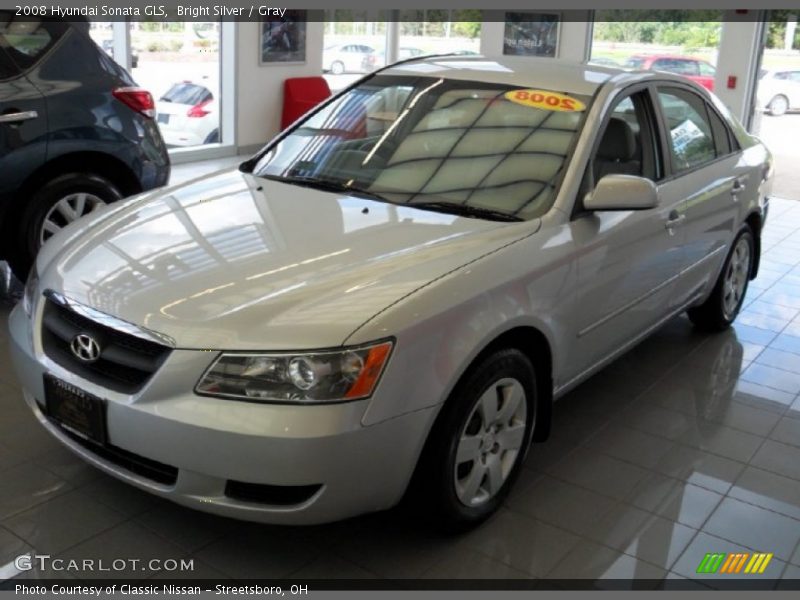 Bright Silver / Gray 2008 Hyundai Sonata GLS