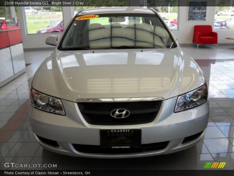 Bright Silver / Gray 2008 Hyundai Sonata GLS