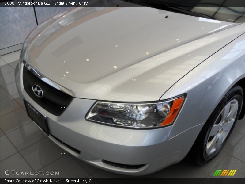 Bright Silver / Gray 2008 Hyundai Sonata GLS