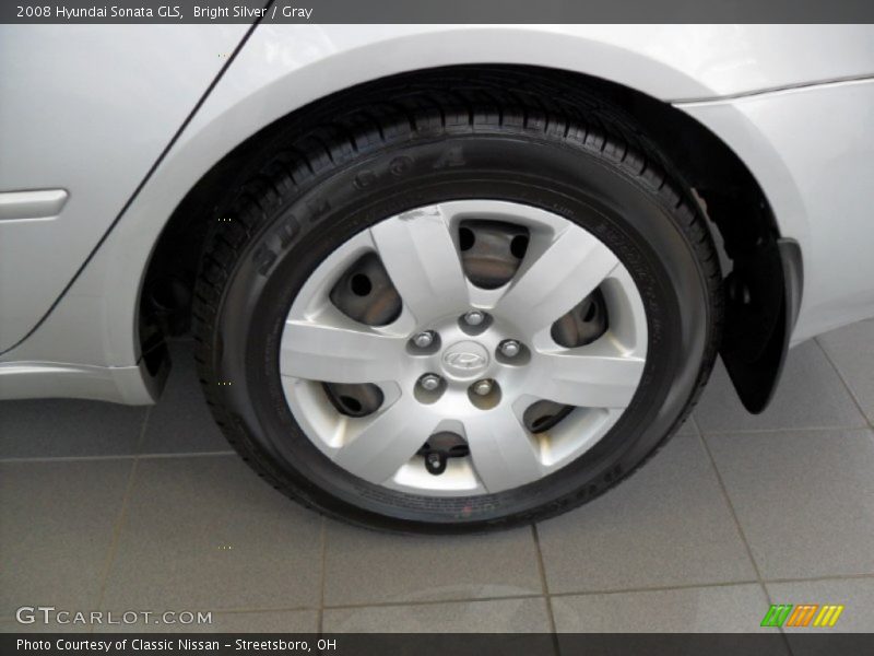 Bright Silver / Gray 2008 Hyundai Sonata GLS