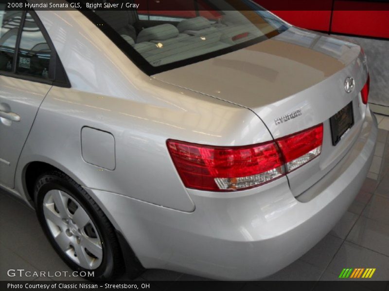 Bright Silver / Gray 2008 Hyundai Sonata GLS