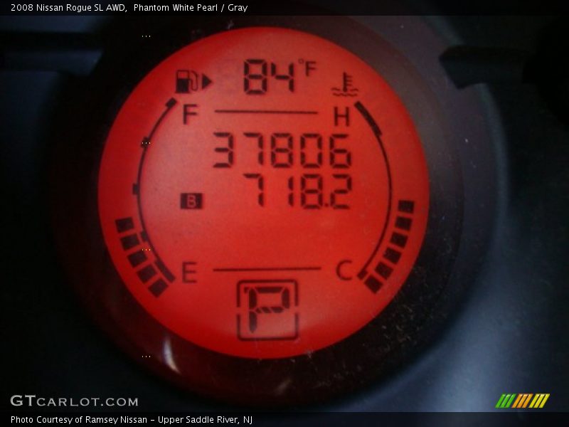 Phantom White Pearl / Gray 2008 Nissan Rogue SL AWD