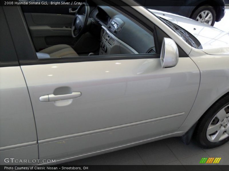 Bright Silver / Gray 2008 Hyundai Sonata GLS
