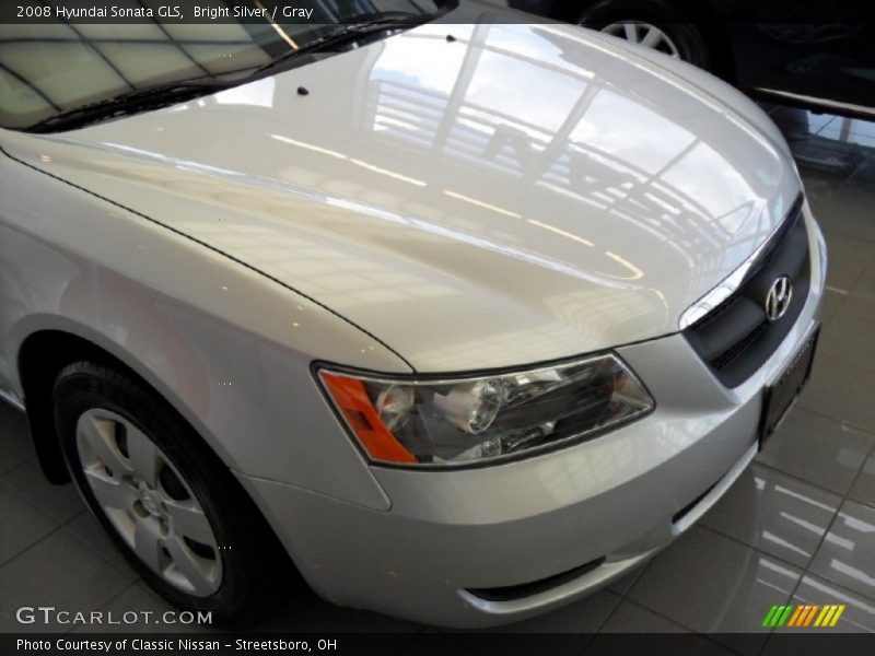Bright Silver / Gray 2008 Hyundai Sonata GLS