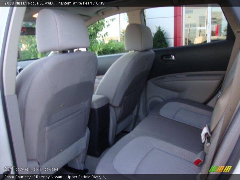 Phantom White Pearl / Gray 2008 Nissan Rogue SL AWD