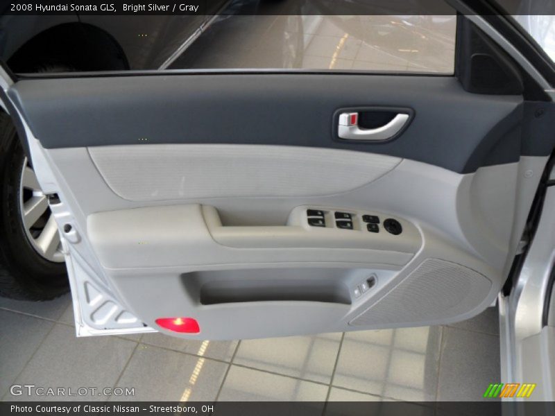 Bright Silver / Gray 2008 Hyundai Sonata GLS
