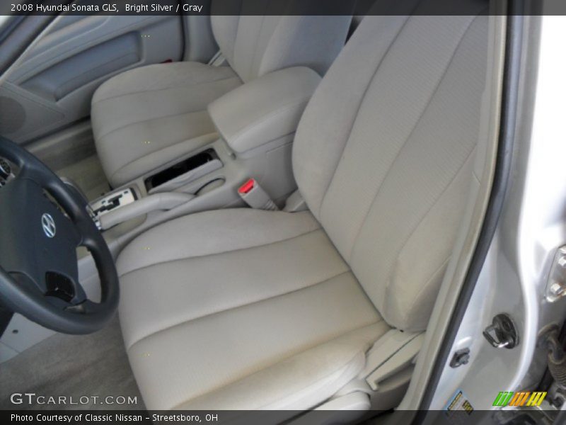 Bright Silver / Gray 2008 Hyundai Sonata GLS