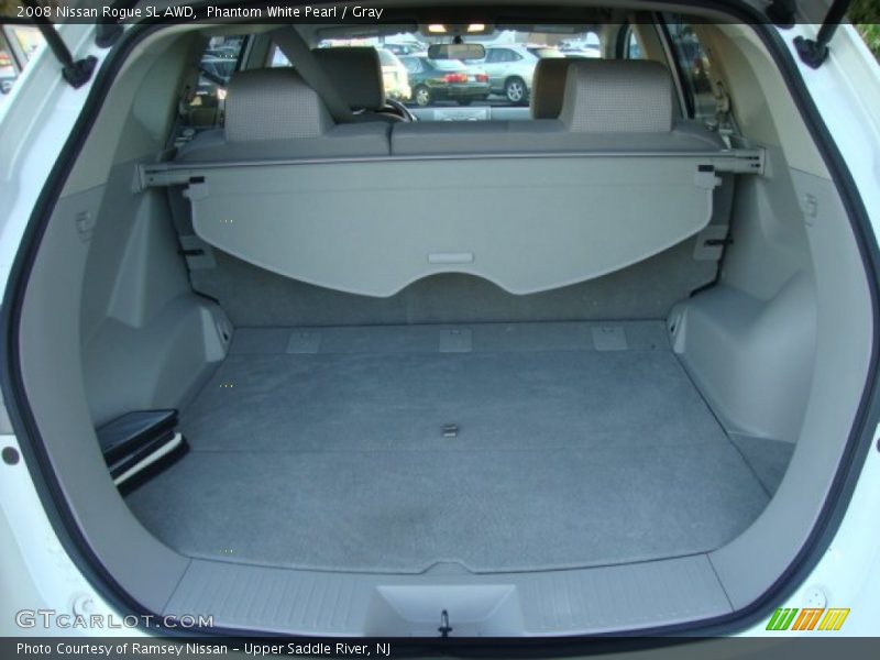 Phantom White Pearl / Gray 2008 Nissan Rogue SL AWD