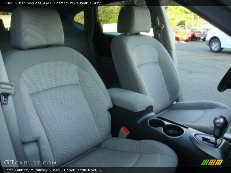 Phantom White Pearl / Gray 2008 Nissan Rogue SL AWD