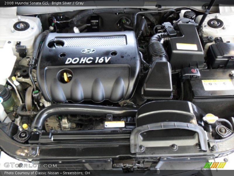 Bright Silver / Gray 2008 Hyundai Sonata GLS