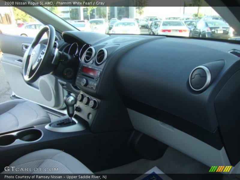 Phantom White Pearl / Gray 2008 Nissan Rogue SL AWD