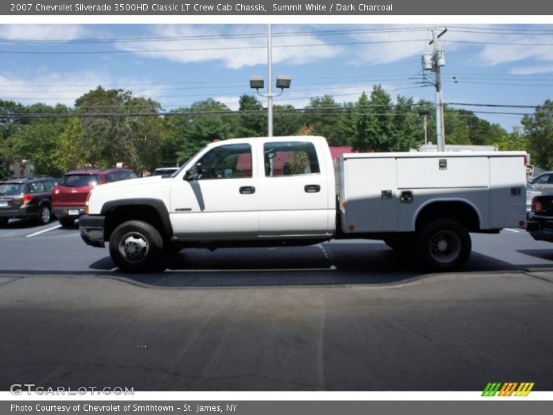 Summit White / Dark Charcoal 2007 Chevrolet Silverado 3500HD Classic LT Crew Cab Chassis