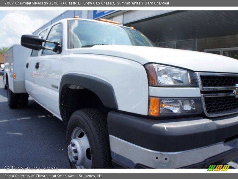 Summit White / Dark Charcoal 2007 Chevrolet Silverado 3500HD Classic LT Crew Cab Chassis