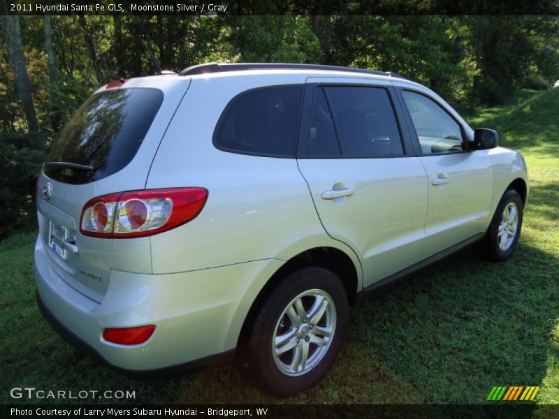 Moonstone Silver / Gray 2011 Hyundai Santa Fe GLS