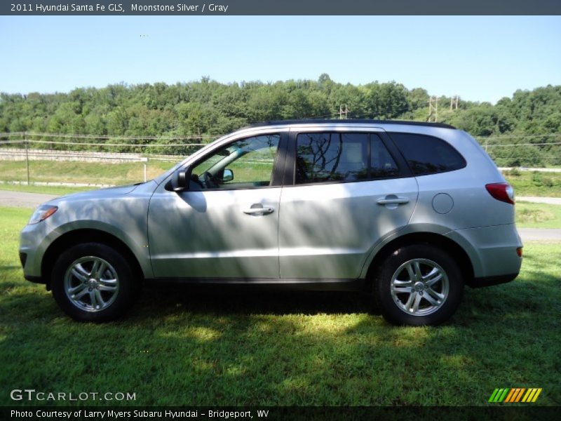 Moonstone Silver / Gray 2011 Hyundai Santa Fe GLS