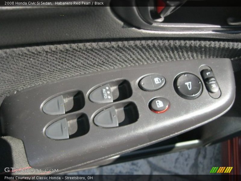 Habanero Red Pearl / Black 2008 Honda Civic Si Sedan