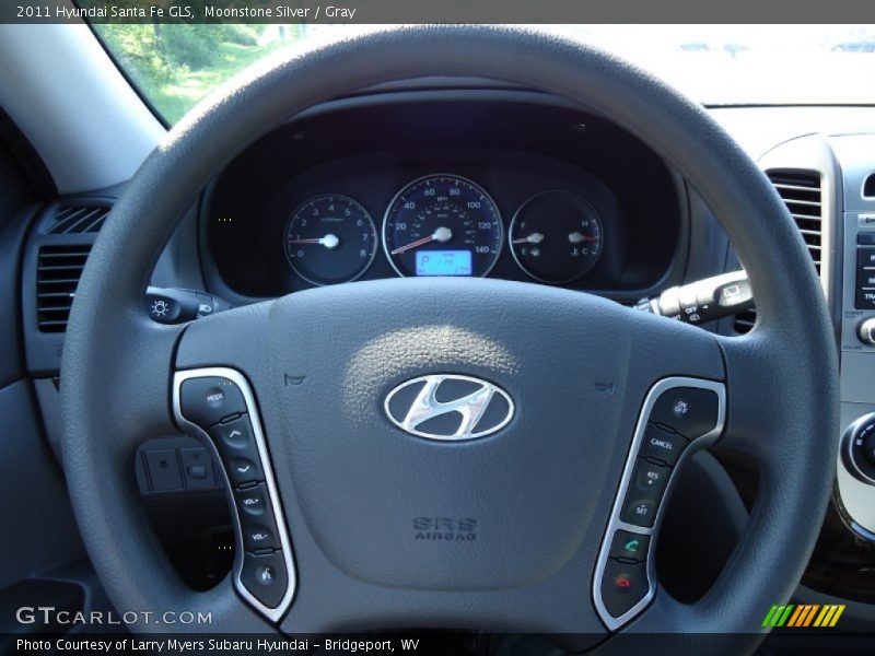 Moonstone Silver / Gray 2011 Hyundai Santa Fe GLS