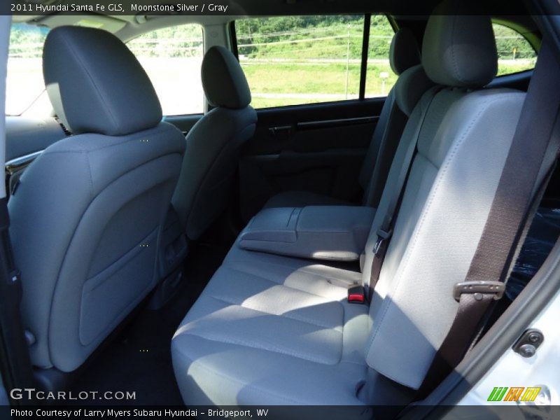 Moonstone Silver / Gray 2011 Hyundai Santa Fe GLS