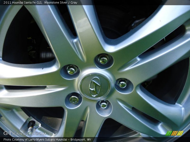 Moonstone Silver / Gray 2011 Hyundai Santa Fe GLS