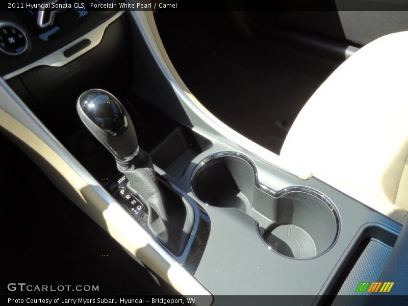 Porcelain White Pearl / Camel 2011 Hyundai Sonata GLS