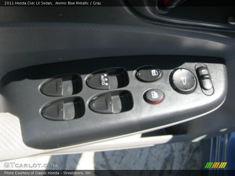 Atomic Blue Metallic / Gray 2011 Honda Civic LX Sedan