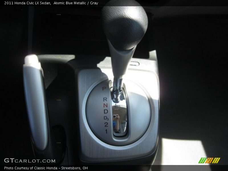 Atomic Blue Metallic / Gray 2011 Honda Civic LX Sedan