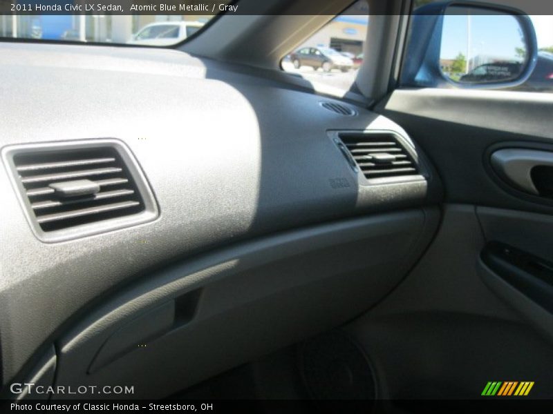Atomic Blue Metallic / Gray 2011 Honda Civic LX Sedan