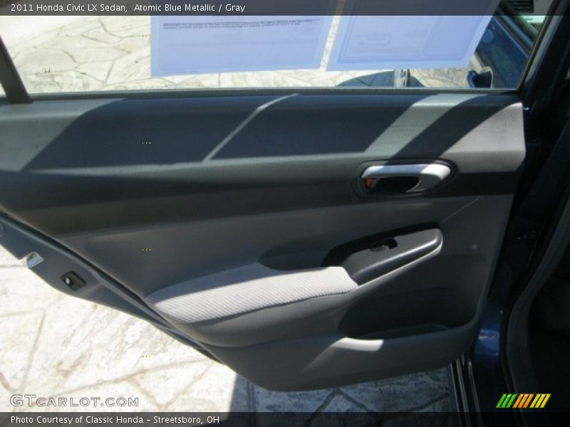 Atomic Blue Metallic / Gray 2011 Honda Civic LX Sedan