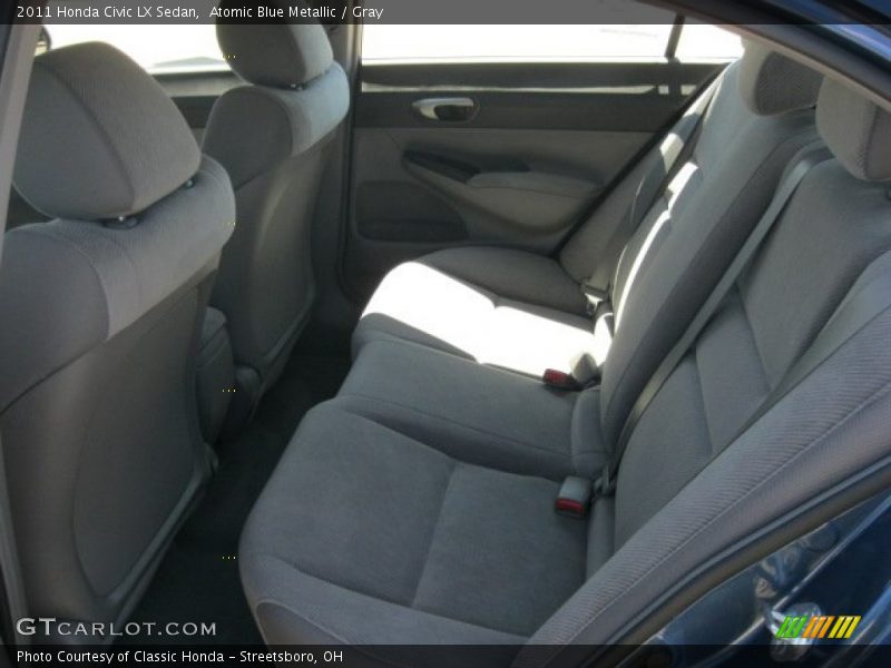 Atomic Blue Metallic / Gray 2011 Honda Civic LX Sedan