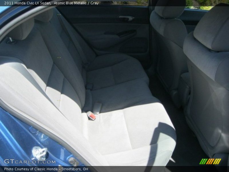 Atomic Blue Metallic / Gray 2011 Honda Civic LX Sedan