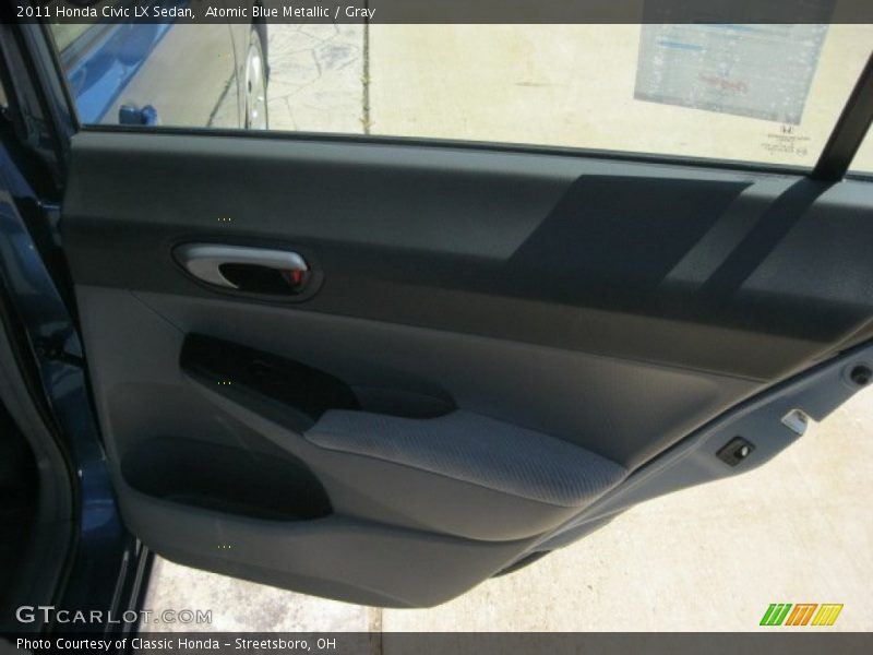 Atomic Blue Metallic / Gray 2011 Honda Civic LX Sedan