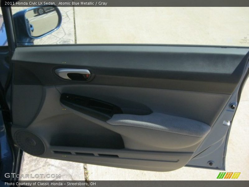 Atomic Blue Metallic / Gray 2011 Honda Civic LX Sedan