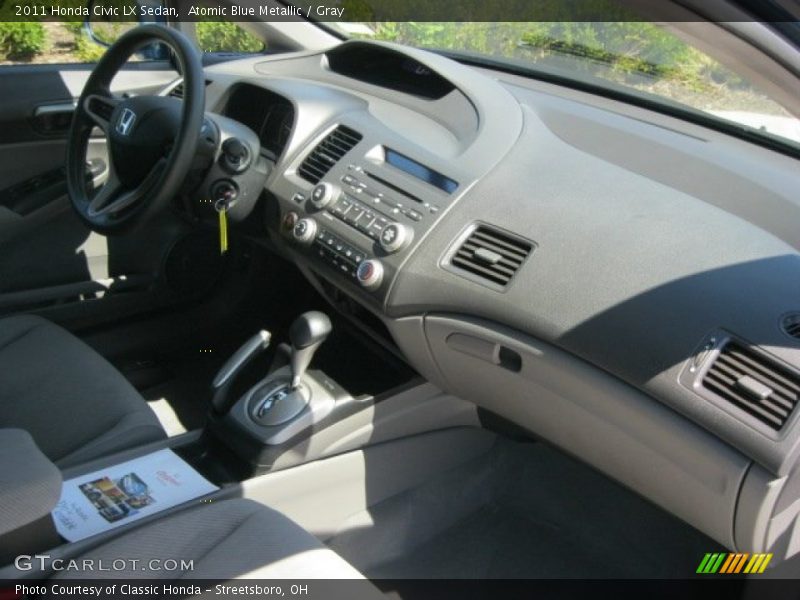 Atomic Blue Metallic / Gray 2011 Honda Civic LX Sedan