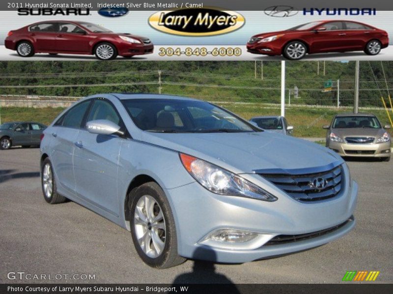 Iridescent Silver Blue Metallic / Camel 2011 Hyundai Sonata Limited