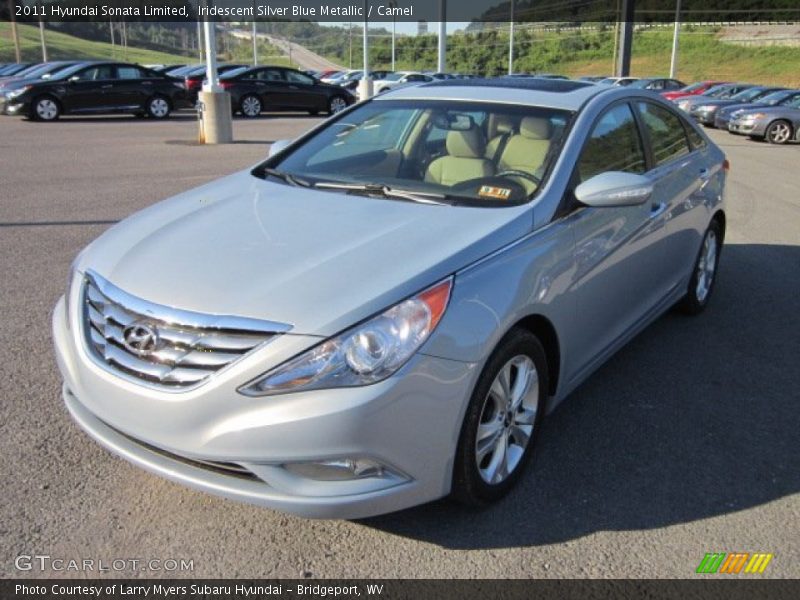 Iridescent Silver Blue Metallic / Camel 2011 Hyundai Sonata Limited