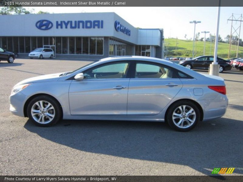 Iridescent Silver Blue Metallic / Camel 2011 Hyundai Sonata Limited