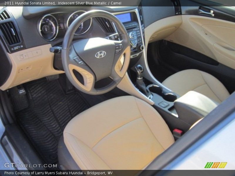 Iridescent Silver Blue Metallic / Camel 2011 Hyundai Sonata Limited