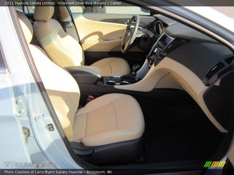 Iridescent Silver Blue Metallic / Camel 2011 Hyundai Sonata Limited