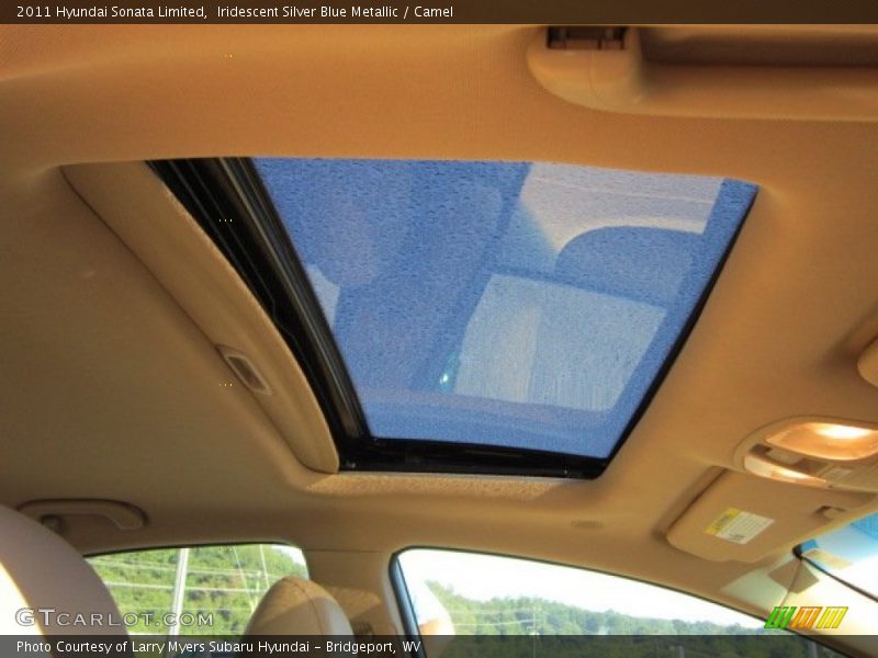 Iridescent Silver Blue Metallic / Camel 2011 Hyundai Sonata Limited