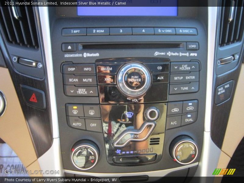 Iridescent Silver Blue Metallic / Camel 2011 Hyundai Sonata Limited
