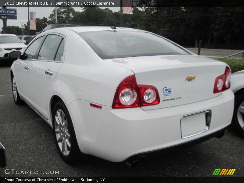 Summit White / Cocoa/Cashmere 2011 Chevrolet Malibu LTZ