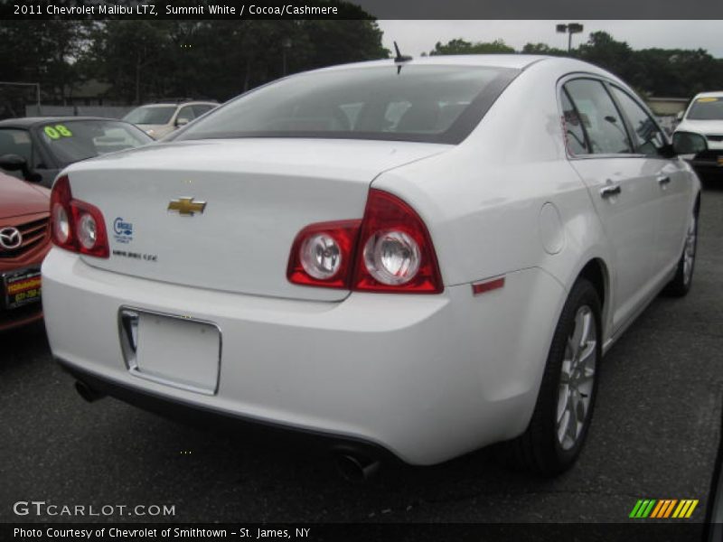 Summit White / Cocoa/Cashmere 2011 Chevrolet Malibu LTZ